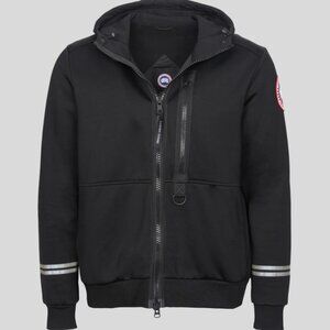 Canada Goose Science Research Black Front Zip Hoodie